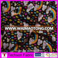 Custom print lycra cotton stretch fabric,cotton printed fabric for children