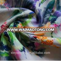 polyester crepe de chine digital print chiffon fabric for lady's fashion clothes