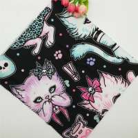 China Textile Manufacturer Professional Digital Printing Cute Animal Pattern Design Brushed Polyester Fabric For Garment ptsan